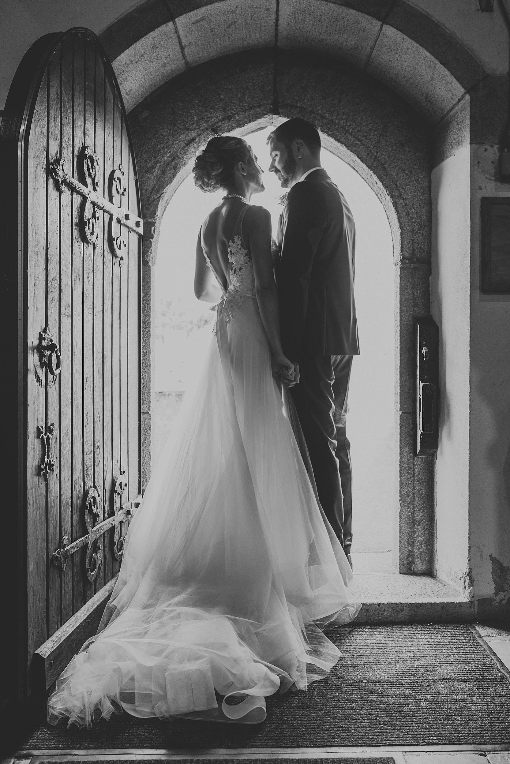 Beautiful, relaxed wedding photography at Langdon Court Hotel in Devon and Wembury Church and Wembury Beach