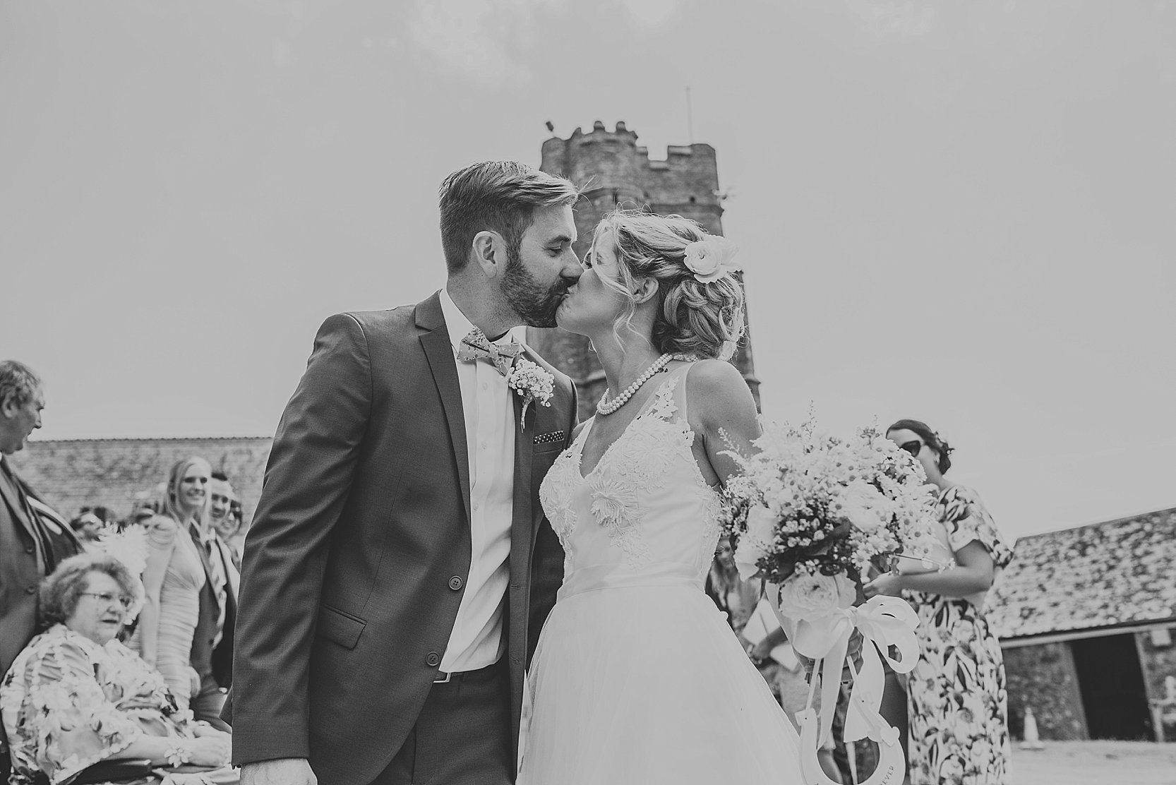 Beautiful, relaxed wedding photography at Langdon Court Hotel in Devon and Wembury Church and Wembury Beach