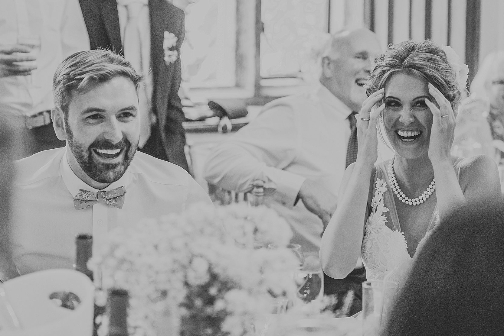 Beautiful, relaxed wedding photography at Langdon Court Hotel in Devon and Wembury Church and Wembury Beach