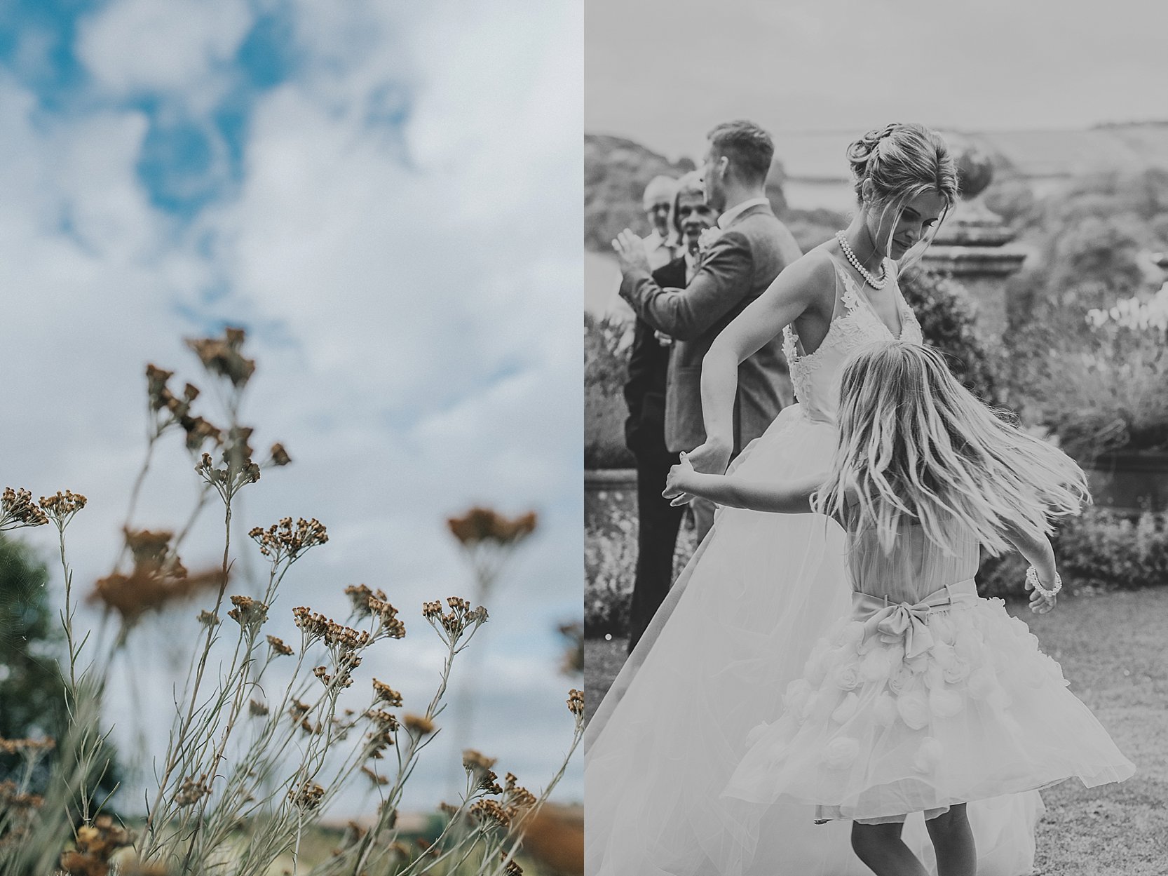 Beautiful, relaxed wedding photography at Langdon Court Hotel in Devon and Wembury Church and Wembury Beach