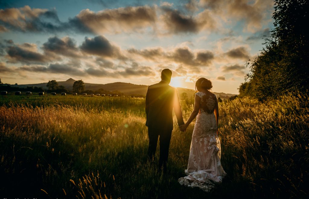 Sunset wedding