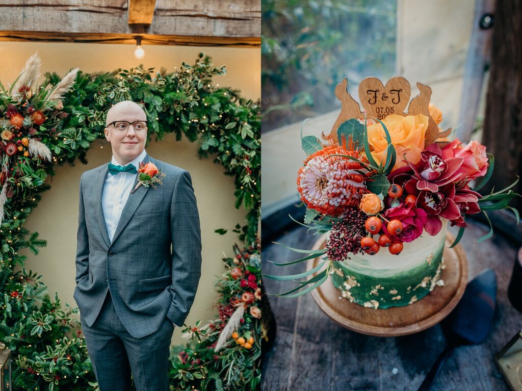 autumn wedding cake
