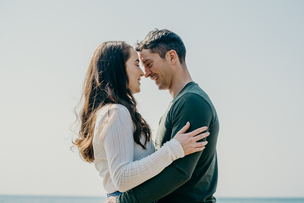 engagement shoot whitsand bay Cornwall