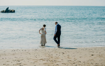 rustic cornish seaside wedding