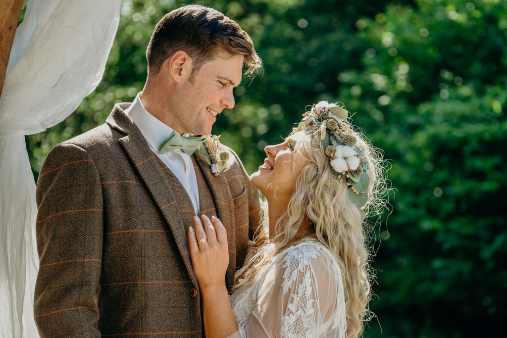 Boho wedding Devon