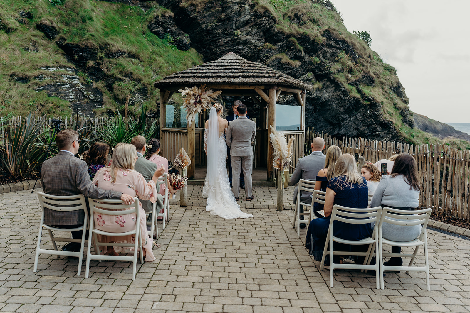 outdoor wedding tunnels