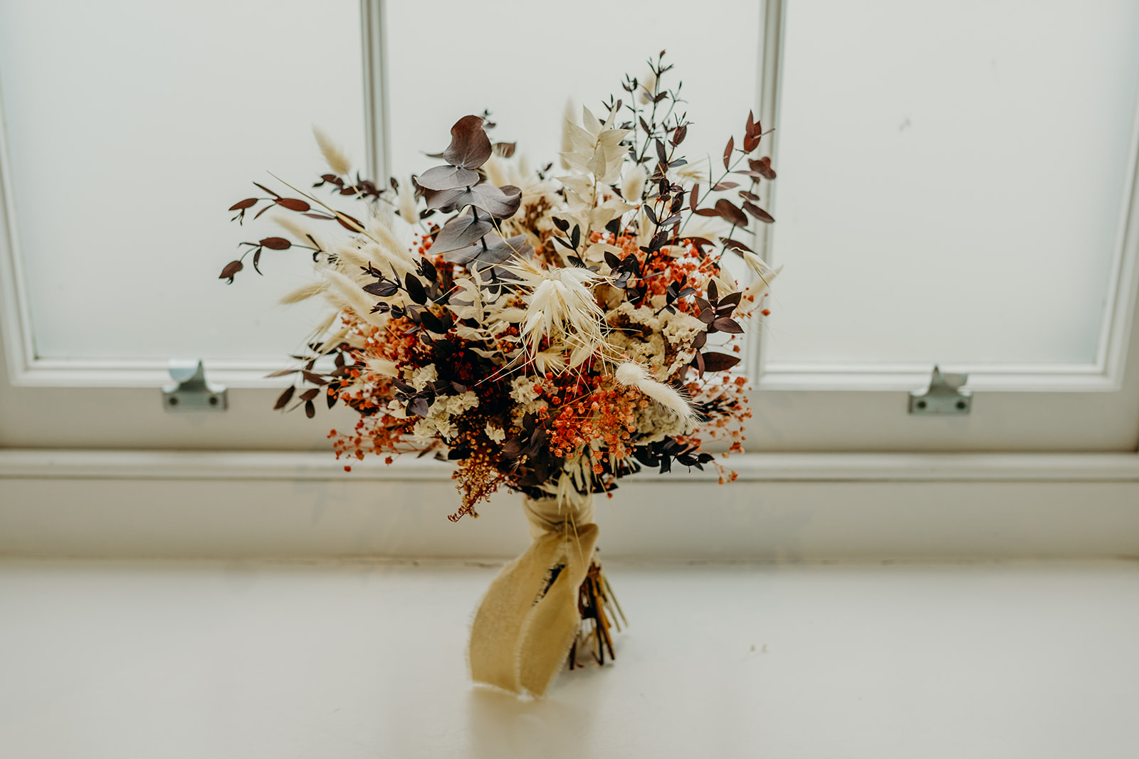 boho dried wedding bouquet