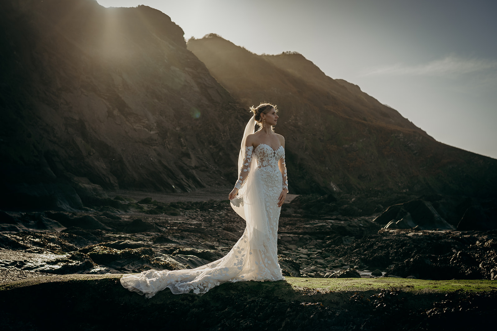 boho beach bride