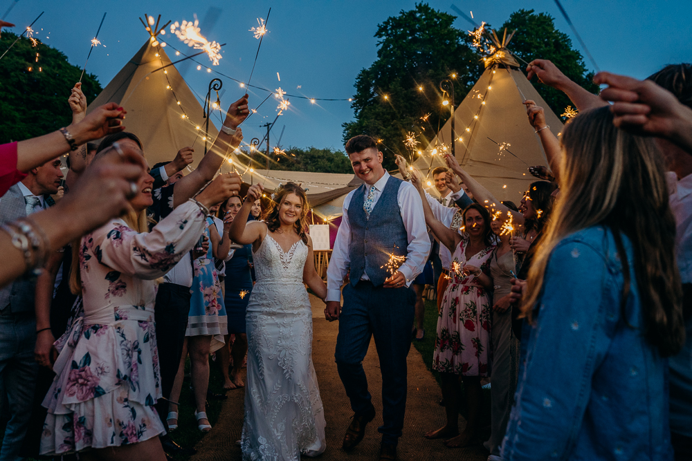 Tipi wedding near devon