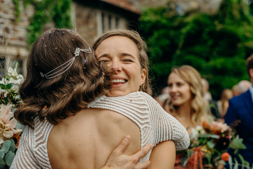 wedding hugs